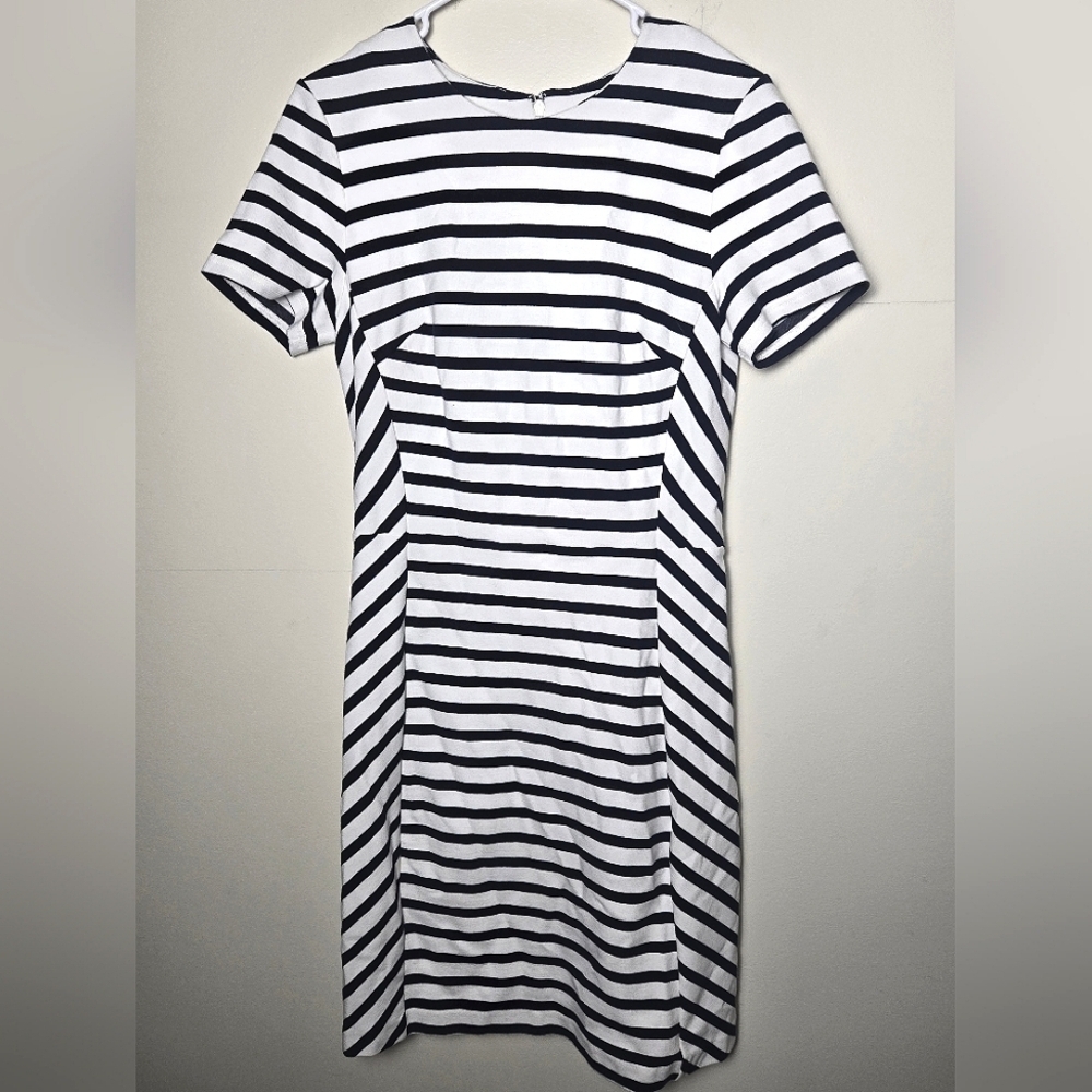Women's‎ Brooks Brothers Coastal Nautical Preppy Short Sleeve Midi, Medium